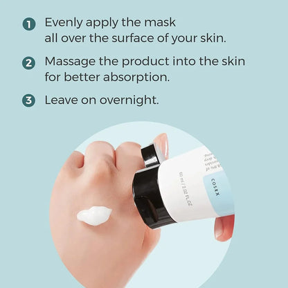 COSRX Ultimate Nourishing Rice Overnight Spa Mask – 60ml | Hydrating, Brightening & Nourishing Sleeping Mask