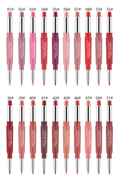 Buy Miss Rose High Pigment 2 In 1 Lip Liner + Lipstick in Pakistan
