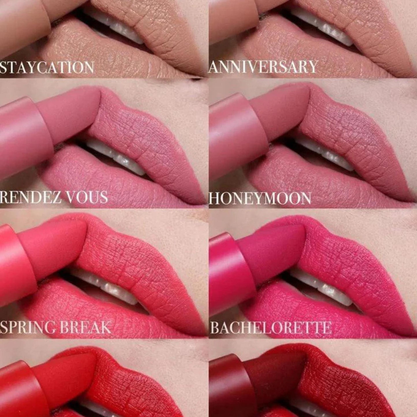 Huda Beauty Matte Lipstick Set - 12 Pcs