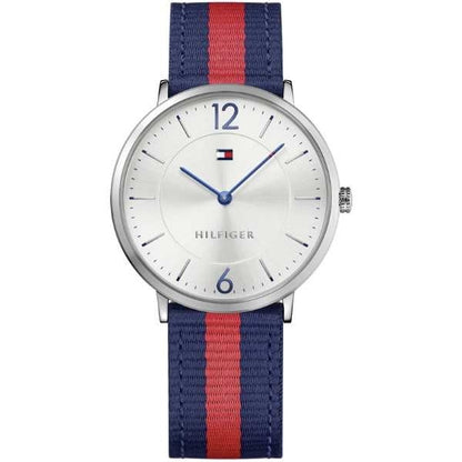 Buy Tommy Hilfiger Ultra Slim Silver Dial Two Tone Nylon Strap Watch for Men - 1791328 in Pakistan