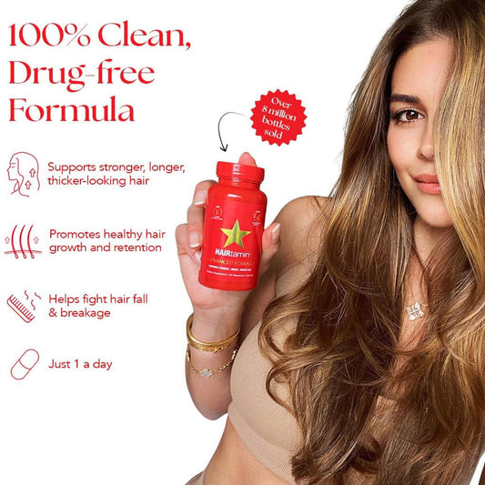 HAIRtamin Vegan Hair Vitamins for Faster Hair Growth -  30 capsules