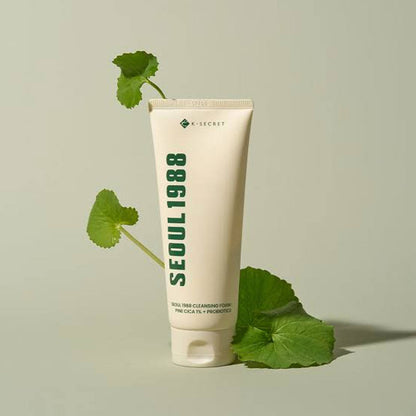 K-Secret  Seoul 1988 Pine Cica 1% + Probiotics Cleansing Foam -150ml