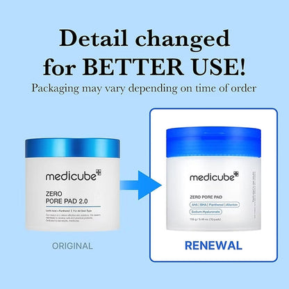 Medicube Zero Pore Pad Mild 70 Pads