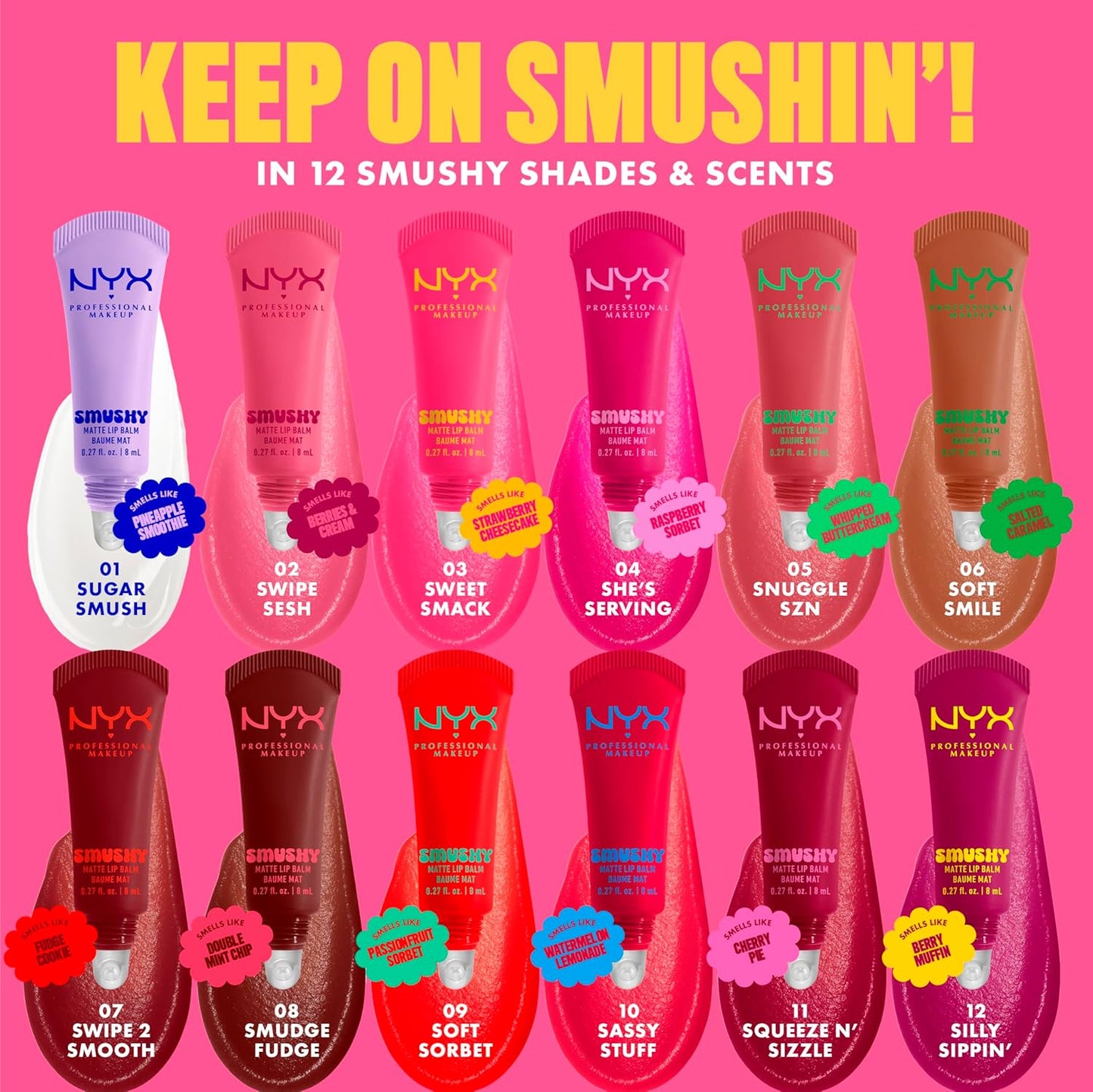 NYX Professional Makeup - Smushy Matte Lip Balm - Soft Smile