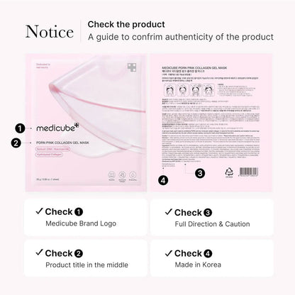 Medicube PDRN Pink Collagen Gel Mask - 1 Sheet Mask