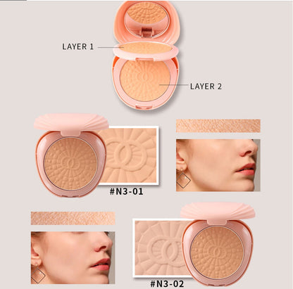 Buy Miss Rose Professional Make Up 3 Color Powder 24 - Gm in Pakistan