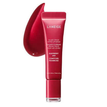 LANEIGE Glaze Craze Tinted Polypeptide Lip Serum – 12g | Hydrating Glossy Lip Serum with Sheer Tint & Plumping Care