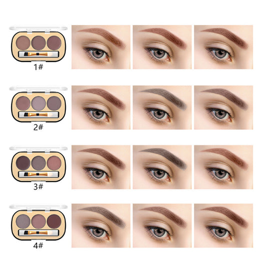 Buy Miss Rose 3 Color Long Lasting Waterproof Eyebrow Powder in Pakistan