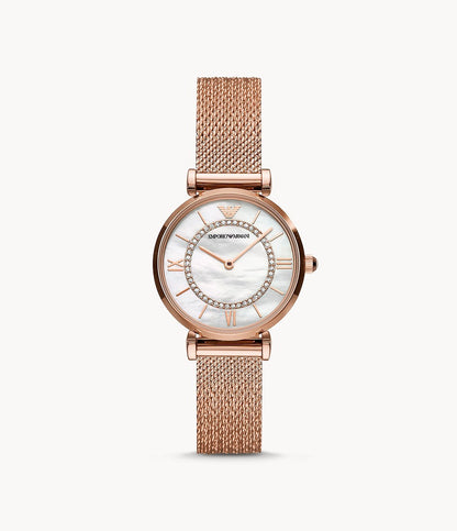 Buy Emporio Armani Women's Analog Stainless Steel Mother of Pearl Dial 32mm Watch AR11320 in Pakistan