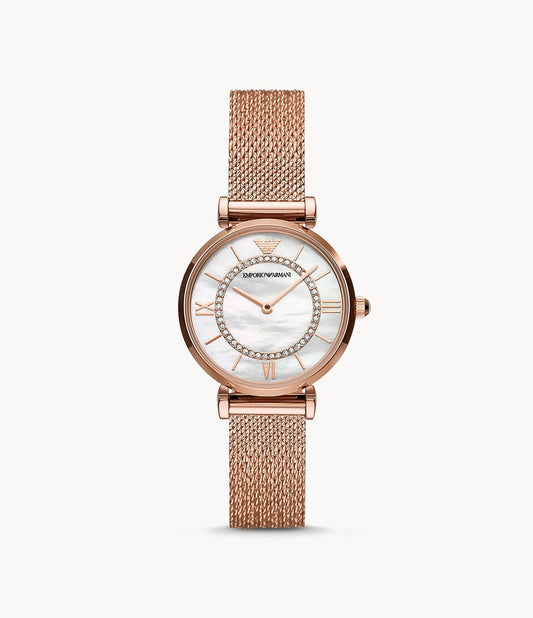 Buy Emporio Armani Women's Analog Stainless Steel Mother of Pearl Dial 32mm Watch AR11320 in Pakistan