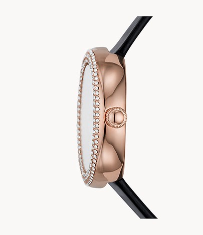 Buy Emporio Armani Women's Quartz Leather Strap Mother Of Pearl Dial 30mm Watch AR11356 in Pakistan