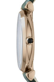 Buy Emporio Armani Retro Green Leather Champagne Dial Quartz Watch For Ladies 1726 in Pakistan