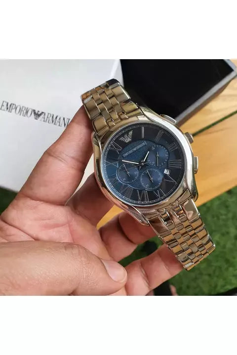 Buy Emporio Armani Men’s Stainless Steel Blue Dial 44mm Watch 1787 in Pakistan