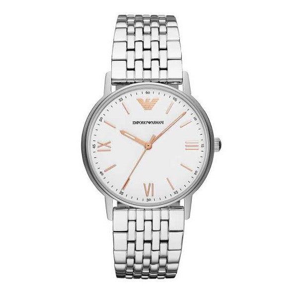 Buy Emporio Armani Men's Quartz Stainless Steel White Dial 41mm Watch AR80014 in Pakistan