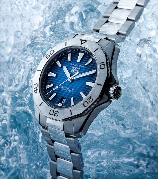 Buy Tag Heuer Aquaracer Blue Dial Silver Steel Strap Watch for Women - WBD131D.BA0748 in Pakistan