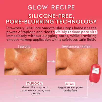 Glow Recipe Strawberry BHA Pore Smooth Blur Drops - 30ML