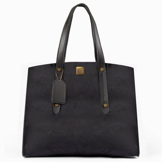 Buy Suede Multi Compartment Satchel Bag - Black in Pakistan
