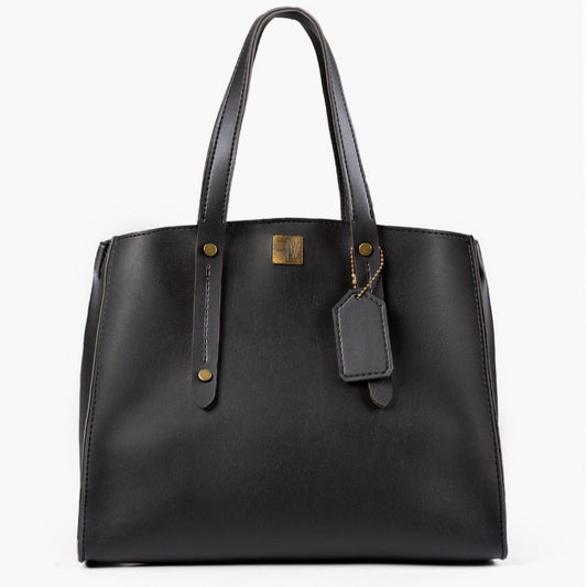Buy Multi Compartment Satchel Bag - Black in Pakistan