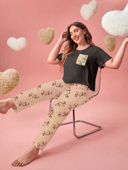 Buy Florea - Printed Cotton PJ Set - N-4 in Pakistan