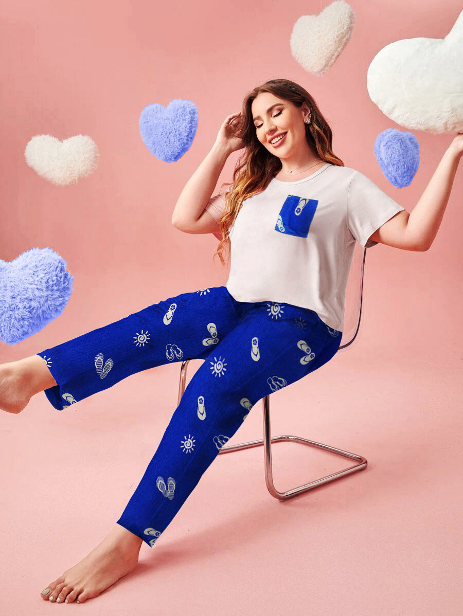 Buy Florea - Printed Cotton PJ Set - N-3 in Pakistan
