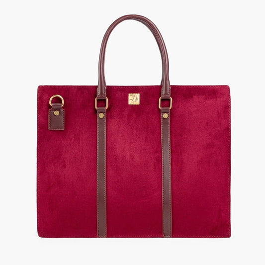 Buy Suede Laptop Bag - Burgundy in Pakistan