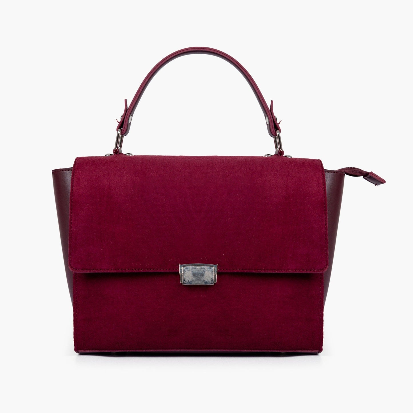 Buy Suede Mini Messenger Bag - Burgundy in Pakistan