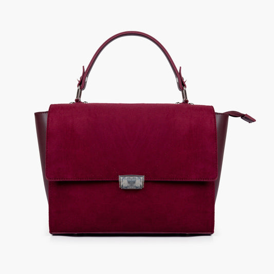 Buy Suede Mini Messenger Bag - Burgundy in Pakistan