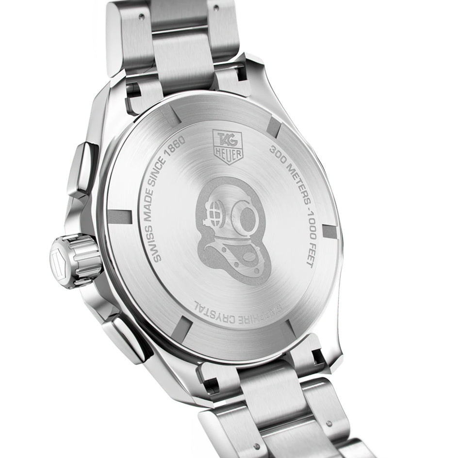 Buy Tag Heuer Aquaracer Black Dial Silver Steel Strap Watch for Men - CAY1110.BA0927 in Pakistan