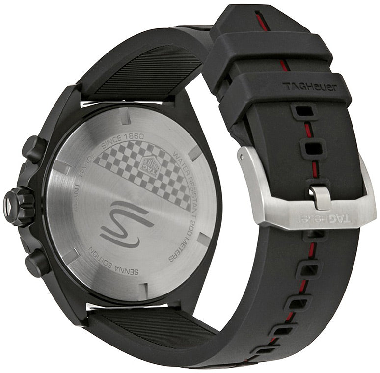 Buy Tag Heuer Formula 1 Ayrton Senna Special Edition Black Dial Black Rubber Strap Watch for Men - CAZ1019.FT8027 in Pakistan