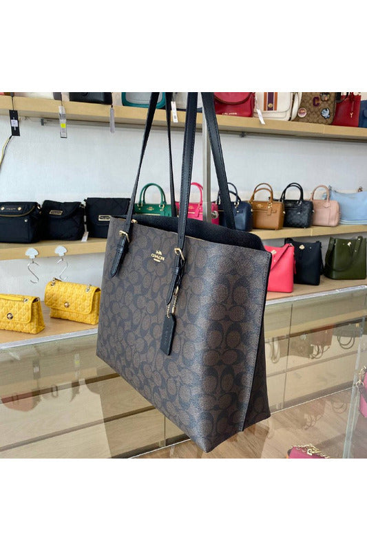 Buy Coach Mollie Tote Large - Signature Brown Canvas in Pakistan