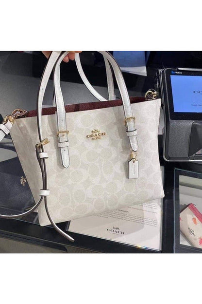 Buy Coach Mollie Tote Large Bag - Signature White Canvas in Pakistan