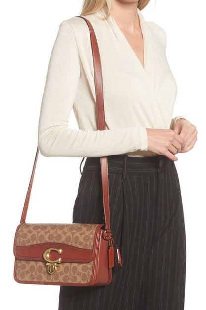 Buy Coach Shoulder Studio Bag - Signature Brown Canvas in Pakistan