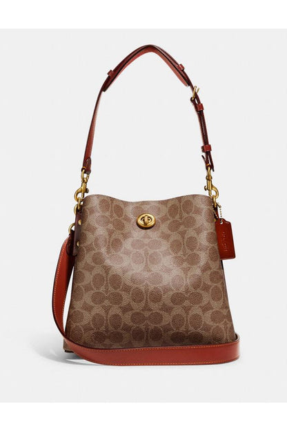 Buy Coach Willow Shoulder Bag - Signature Brown Canvas in Pakistan