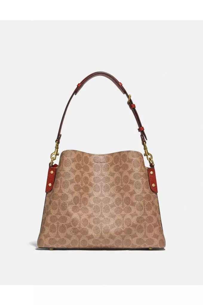 Buy Coach Willow Shoulder Bag - Signature Brown Canvas in Pakistan