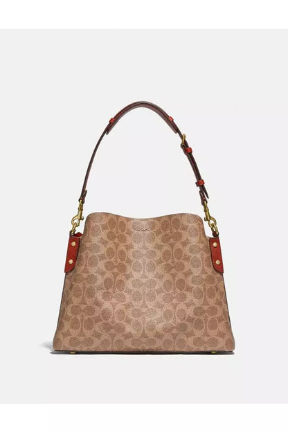 Buy Coach Willow Shoulder Bag - Signature Brown Canvas in Pakistan
