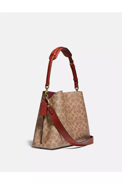 Buy Coach Willow Shoulder Bag - Signature Brown Canvas in Pakistan