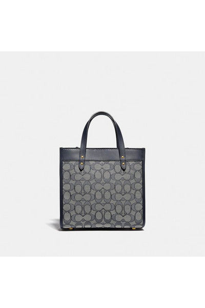 Buy Coach Signature Jacqaurd Tote 22 - Navy in Pakistan