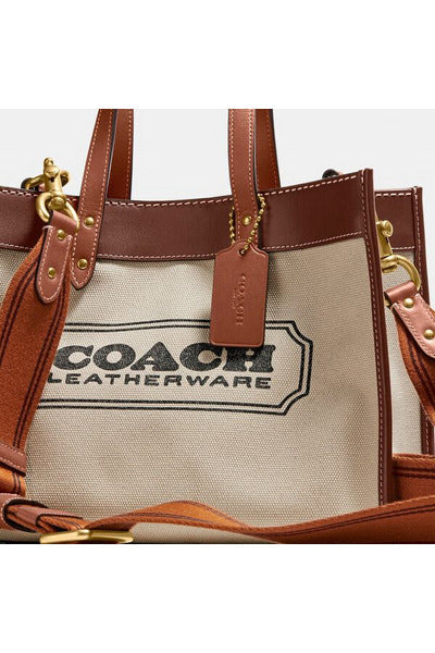 Buy Coach Field Tote 30 with Coach Badge - Dark Natural Multi in Pakistan