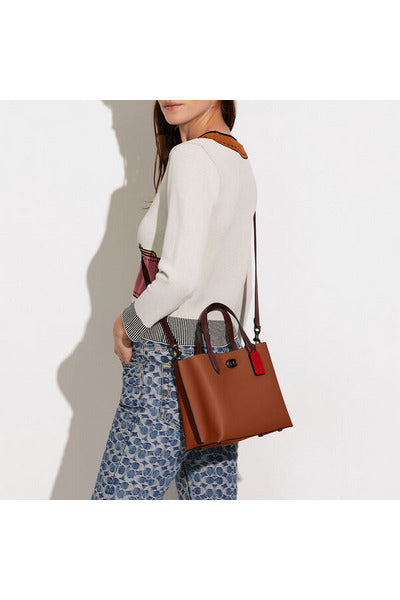 Buy Coach Willow Tote 24 - Saddle Multi in Pakistan