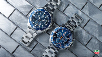 Buy Tag Heuer Formula 1 Chronograph Blue Dial Silver Steel Strap Watch for Men - CAZ1014.BA0842 in Pakistan