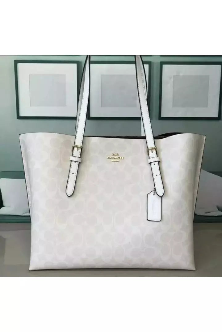 Buy Coach Mollie Tote Large Bag - Signature White Canvas in Pakistan