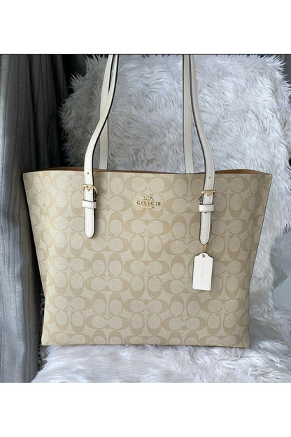 Buy Coach Mollie Tote Large Bag - Signature White Canvas in Pakistan
