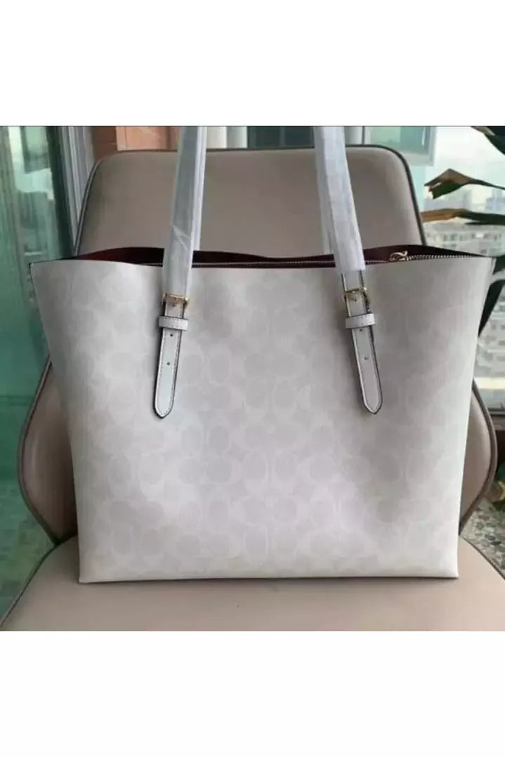 Buy Coach Mollie Tote Large Bag - Signature White Canvas in Pakistan