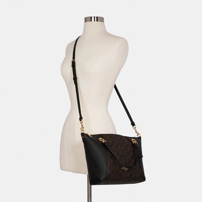 Buy Coach Kacey Satchel in Signature Canvas Bag Small in Pakistan