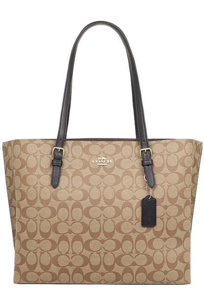 Buy Coach Mollie Tote Large - Signature Light Brown Canvas in Pakistan
