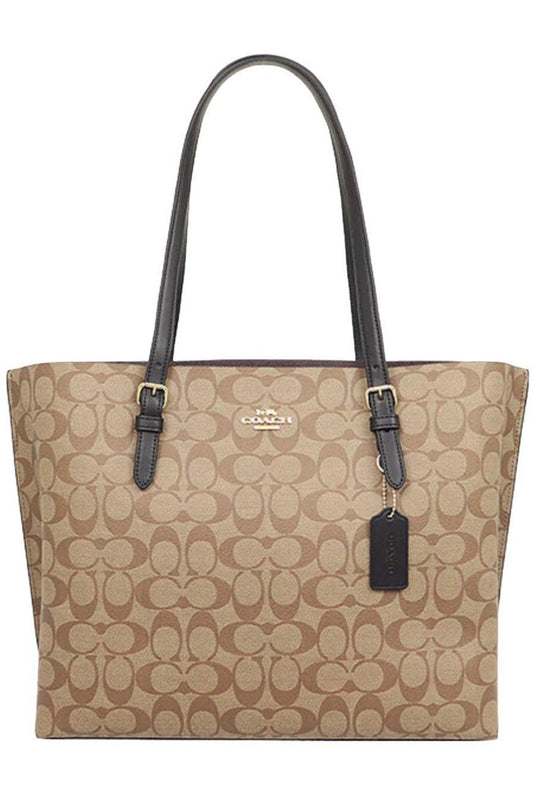 Buy Coach Mollie Tote Large - Signature Light Brown Canvas in Pakistan