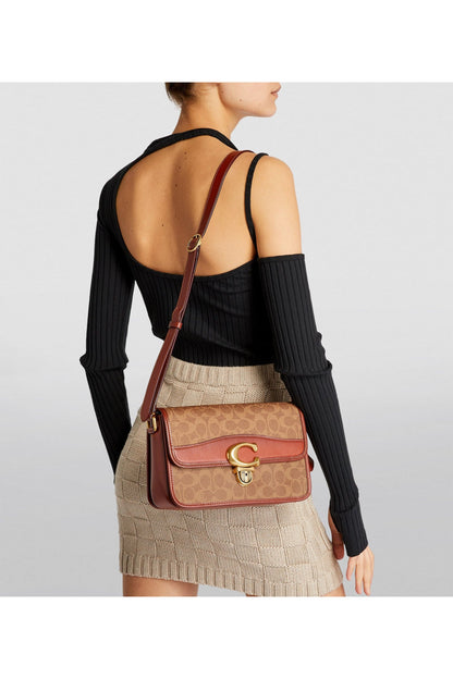 Buy Coach Shoulder Studio Bag - Signature Brown Canvas in Pakistan