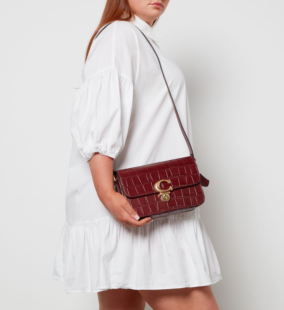 Buy Coach Studio Croc Embossed Bag Medium in Pakistan