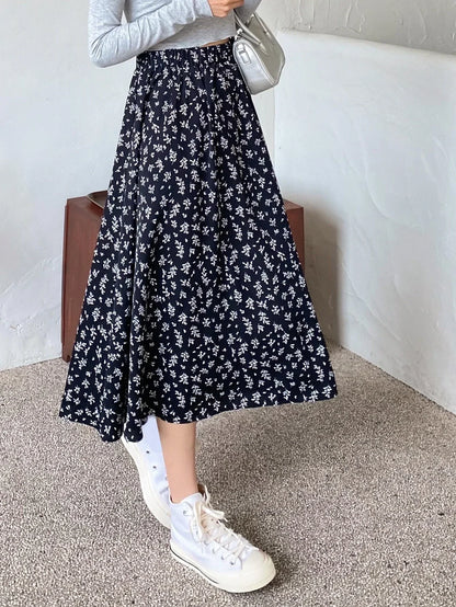 Buy Shein DAZY High Waist Ditsy Floral Skirt in Pakistan