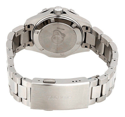 Buy Tag Heuer Aquaracer Black Mother of Pearl Dial with Diamonds Silver Steel Strap Watch for Women - WAY131P.BA0748 in Pakistan